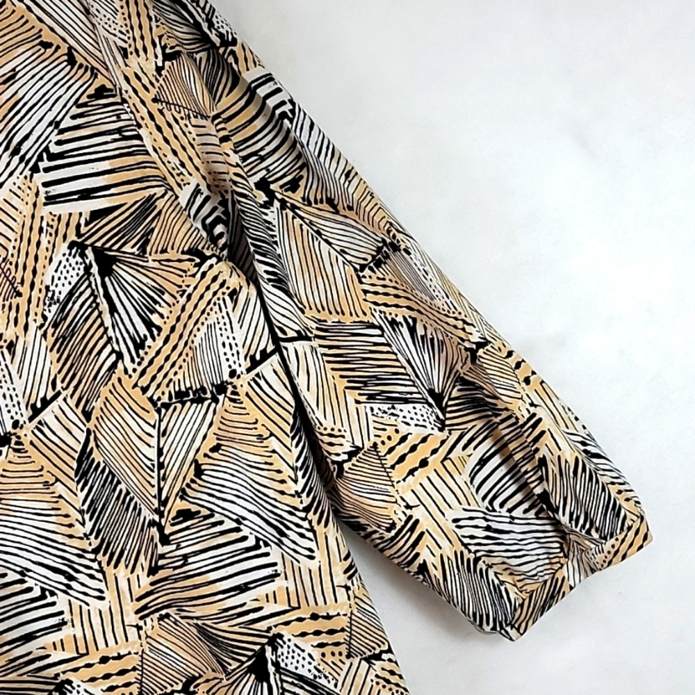 Westbound Slight Balloon Sleeve Notched V-Neckline Top Size L - Picture 4 of 9